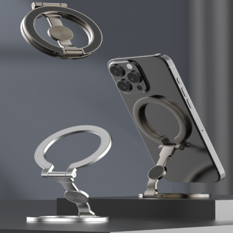 Dual-Sided Magnetic Gyro Phone Stand