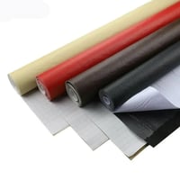 Self-adhesive leather refinisher