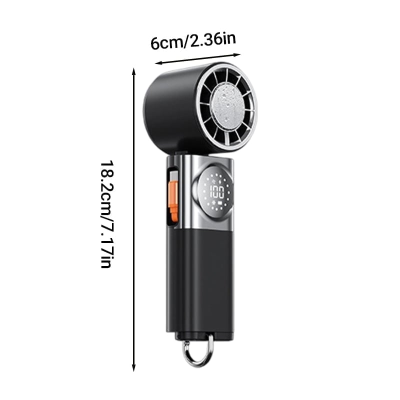 Handheld Power Bank Ice Compression Fan
