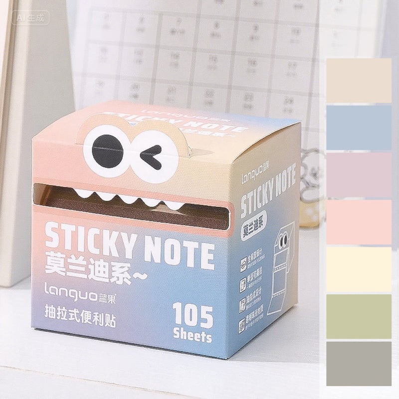 Colorful Self-Adhesive Pull-Out Memo Pads