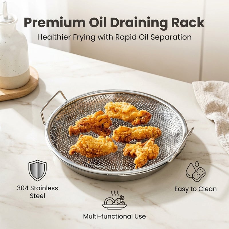 Oil Draining & Food Strainer Tray