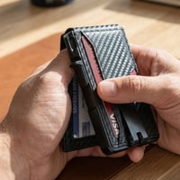 Men's RFID Anti-theft Metal Card Holder