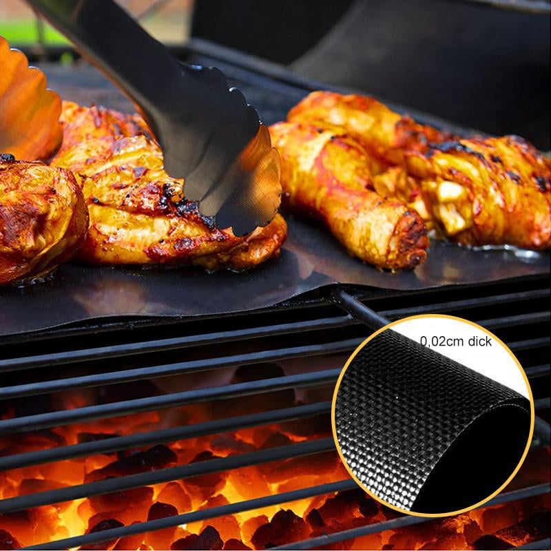 Hirundo Antihaft BBQ Grillmatten mit Schneidebox