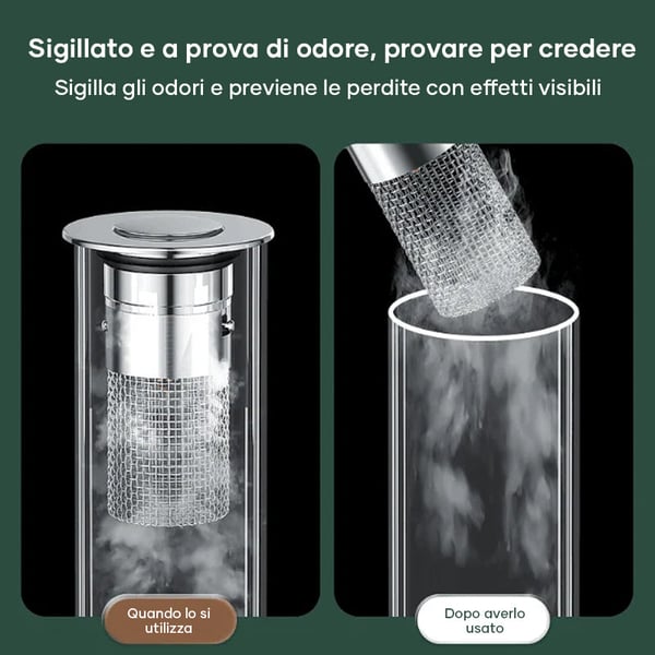 Filtro per scarico a pavimento in acciaio inox