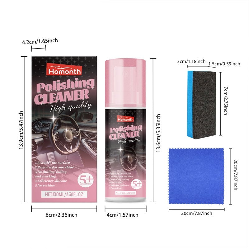 Reinigungs- und Poliermittel zur Autoinnenrenovierung