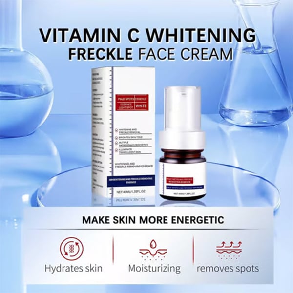 Crema facial blanqueadora de pecas con vitamina C