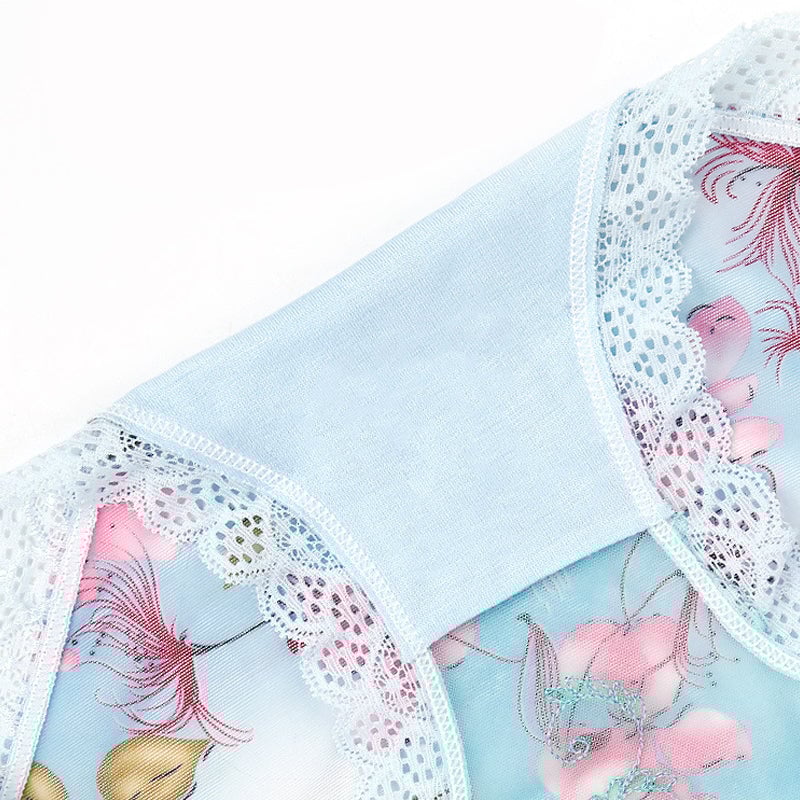 Spitzen-Mesh-Stickerei, elegante Damenunterwäsche