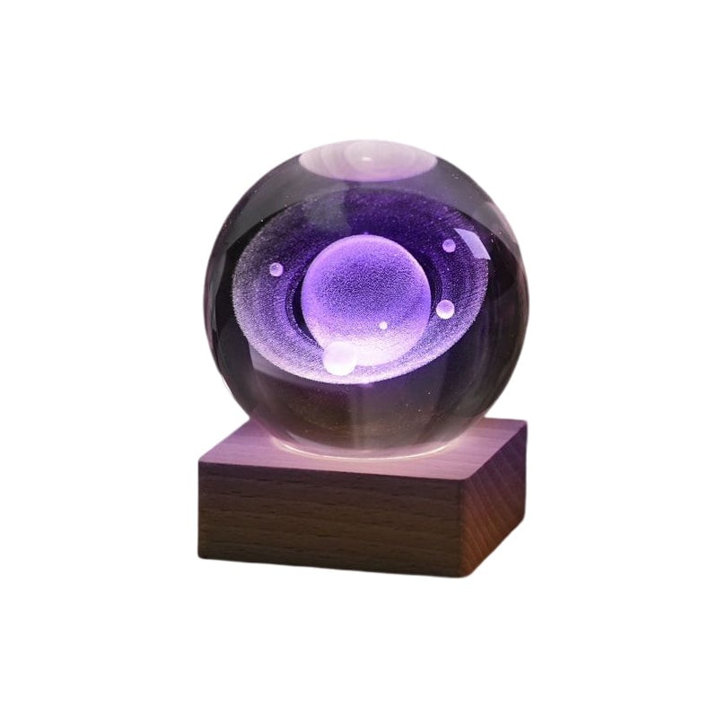 3D Galaxy Crystal Ball Nightlight Decorlamp(without astronauts)