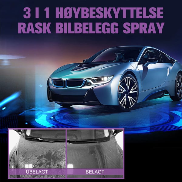 3 i 1 Høybeskyttende hurtigbilbeleggsspray