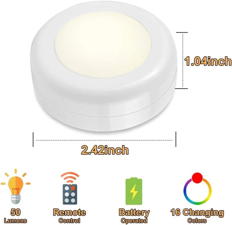 Sakerplus Battery Powered Night LED Light