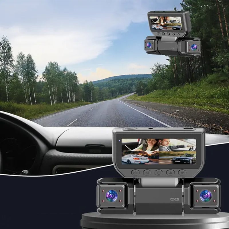 3.0-inch Quad-Recording Dashcam