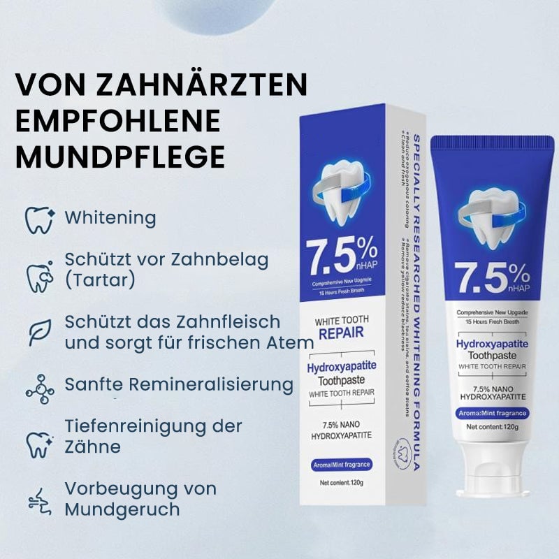 7,5 % Nano-Hydroxylapatit-Zahnpasta