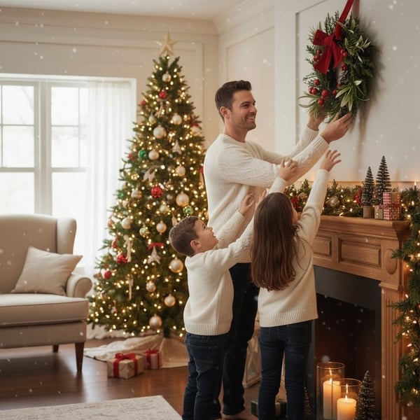 Christmas Small Wreath for Window Door