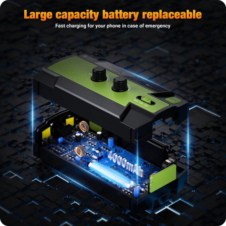 All-in-One Emergency Solar Powered Radio