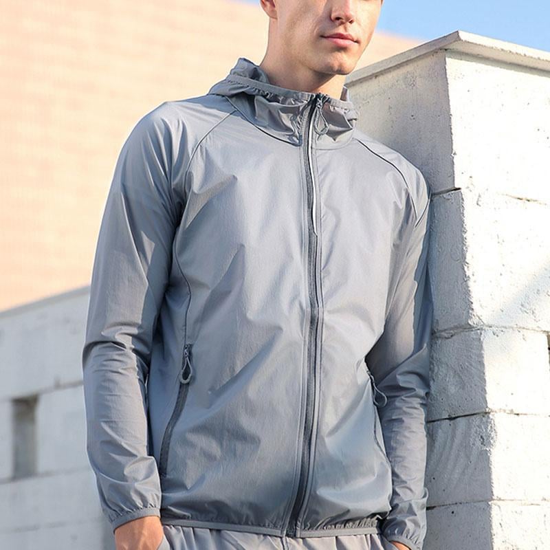 Lightweight Hooded Jackets Sun Protection+Quick Dry Windproof Packable