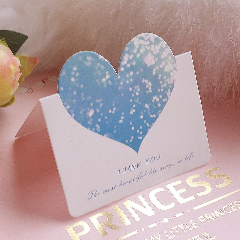 15pcs starry Heart Greeting Cards & envelopes Set