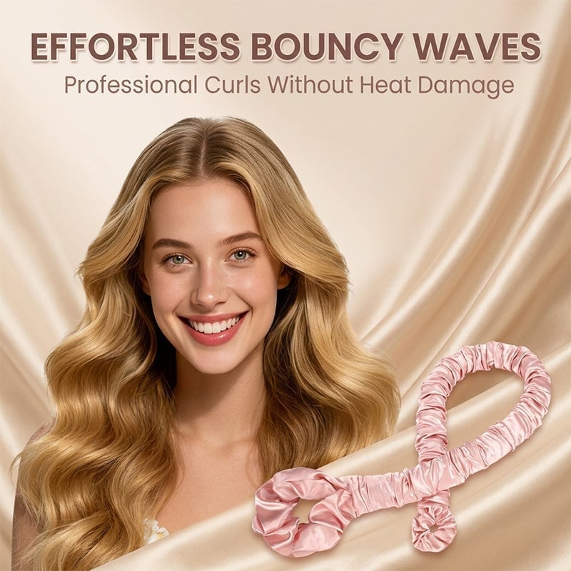 Multi-function Satin Heatless Hair Curler & Hair Tie Non