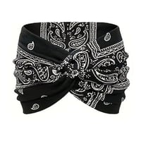 Printed cross yoga headband