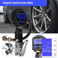 Digital Dekkpumpe med Trykkmåler