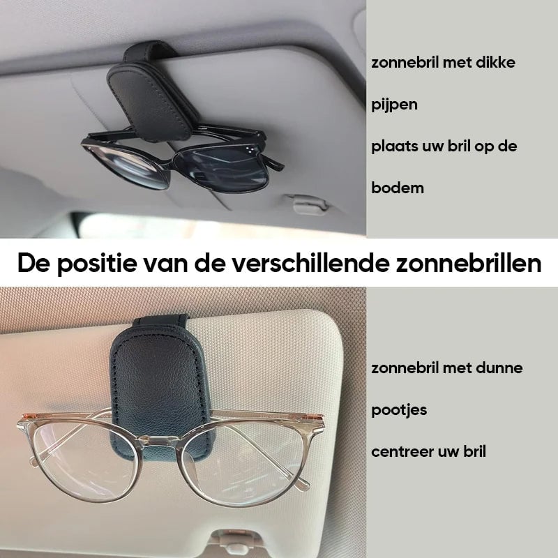 Zonnebrilhouders voor autozonneklep