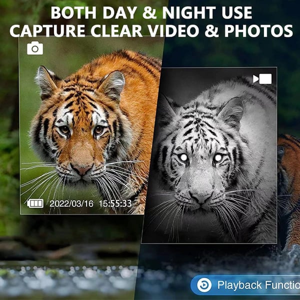 8X Infrared Night Vision Monocular With Digital Crosshairs & Video Recording For Hiking