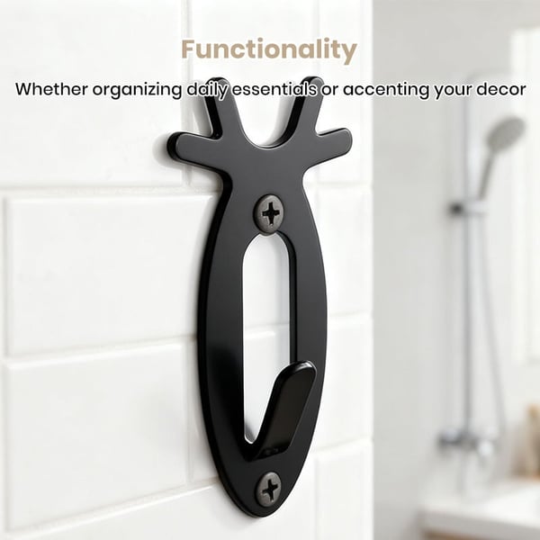 Deer Iron Wall Hook Decor