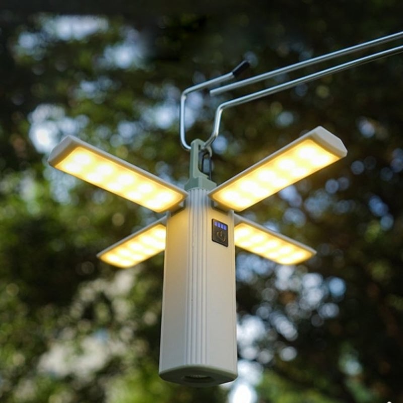 Vierflügelige faltbare Campinglampe