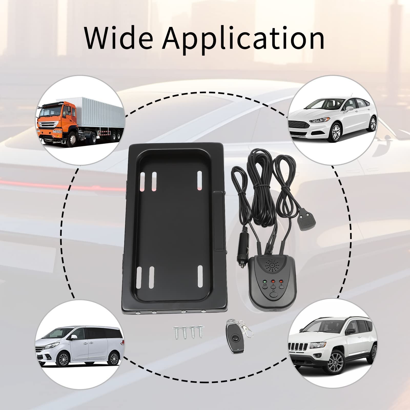 Sakerplus Electric Car Retractable License Frame