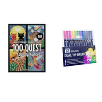 100 SPEURTOCHT Kleur op nummer boek