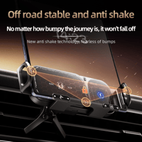 Sakerplus Wireless Charging Rotating Car Mount