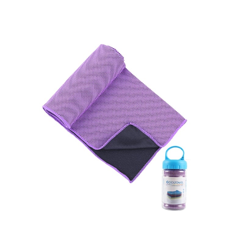 Premium Instant Cooling Towel Set with Storage Bottle