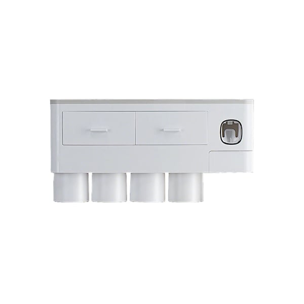 Toothbrush holder with a drawer