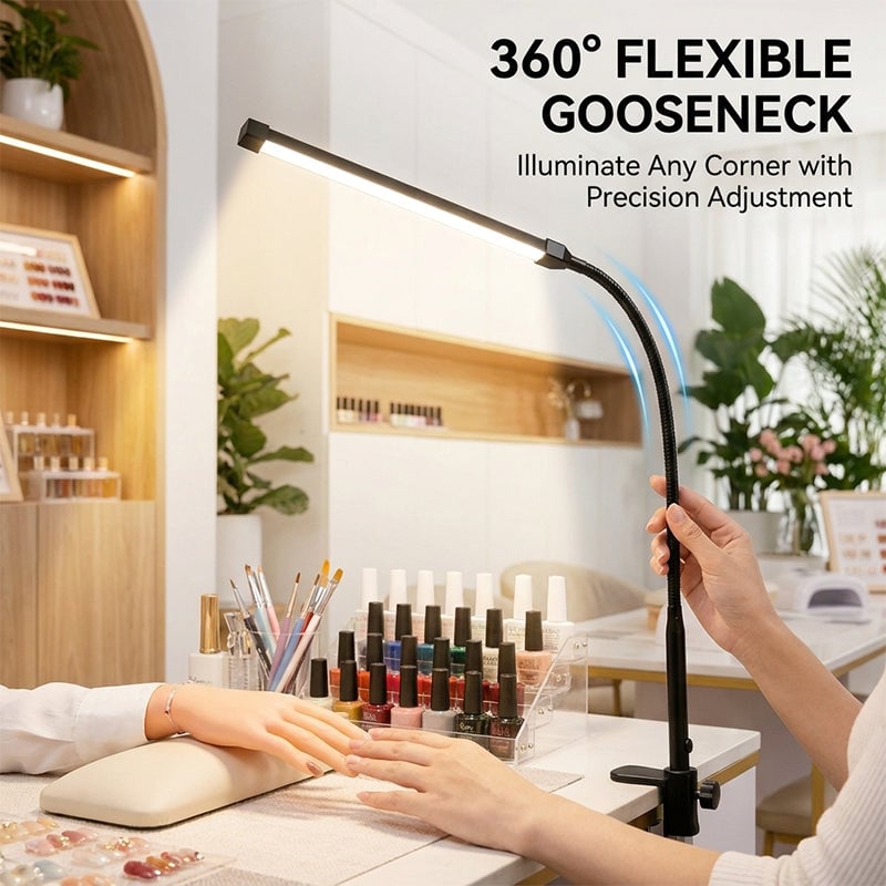 Clip-on desk lamp