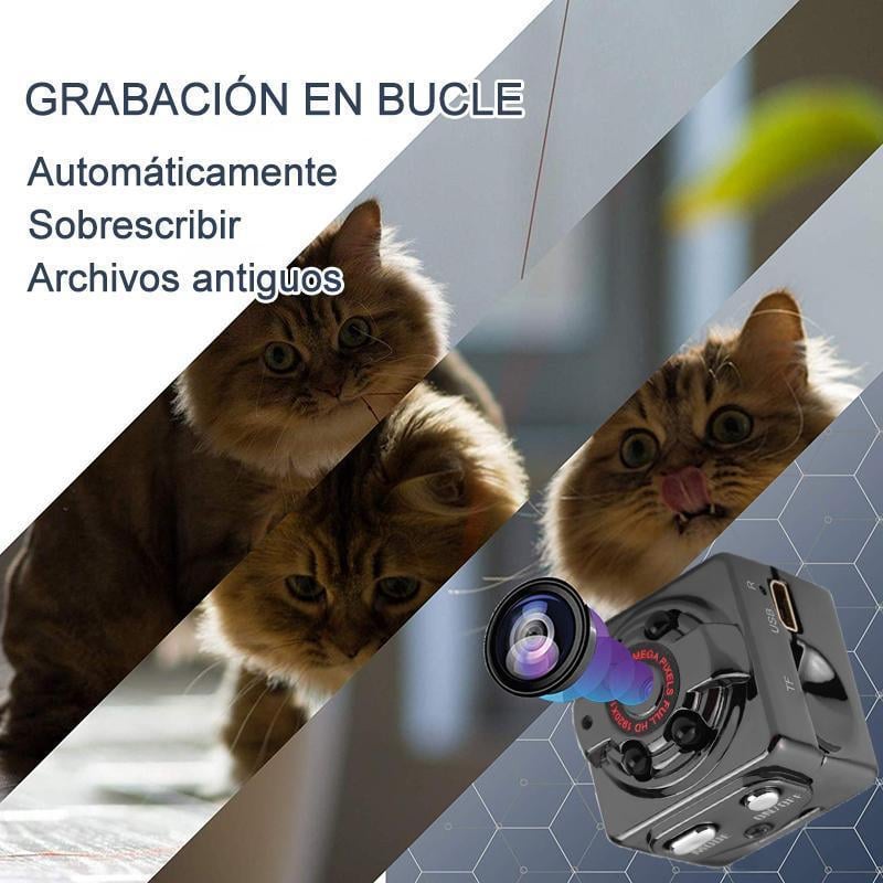 Mini cámara al cuerpo de 1080P y 12 millones de píxeles