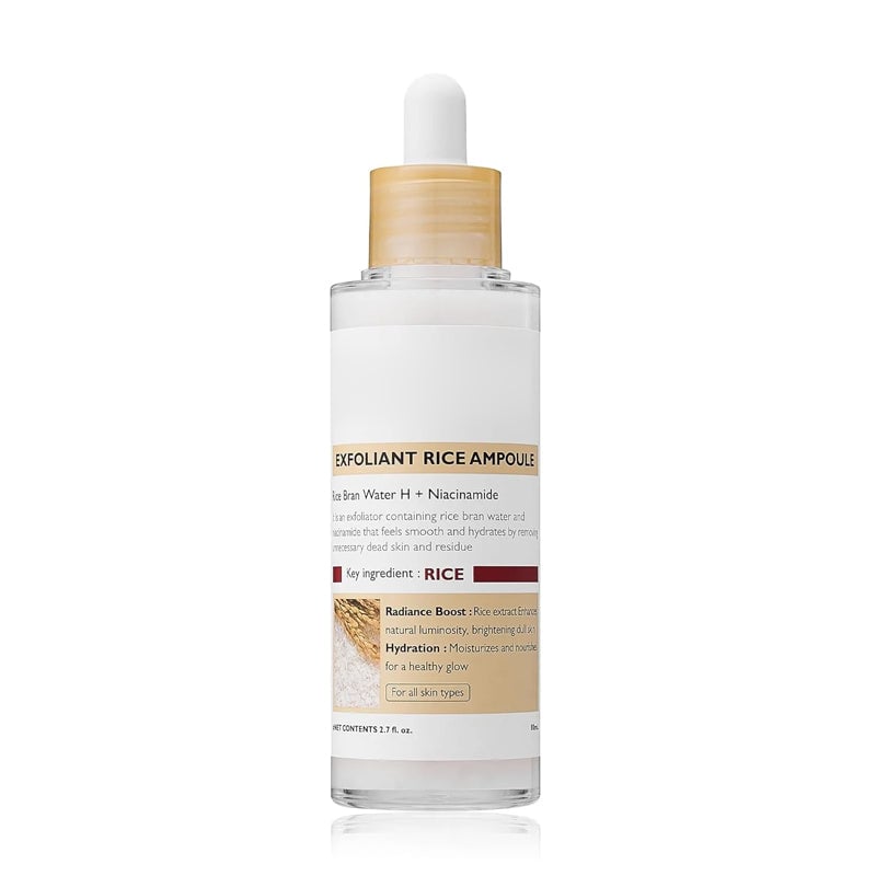 Glow Rice Ampoule Duo - Serums for Brightening, Exfoliating, and Moisturizing