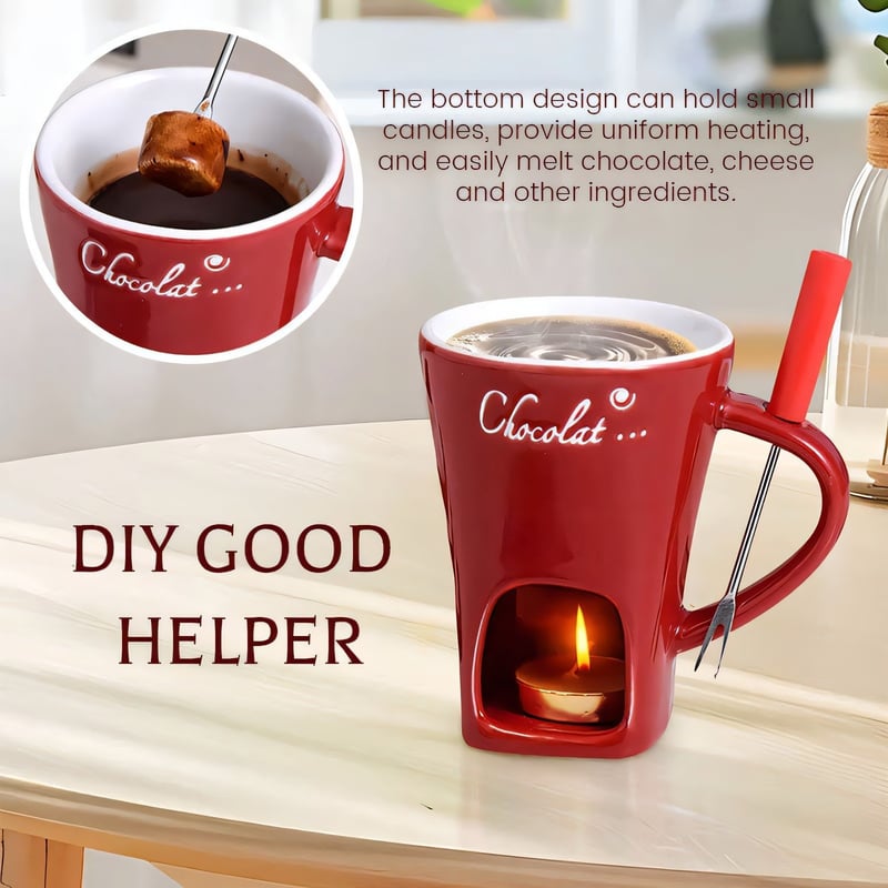 Multi-Functional Ceramic Fondue Mug