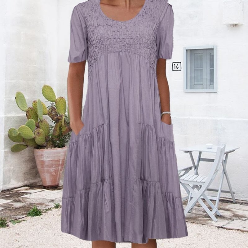 Solid Color Dress
