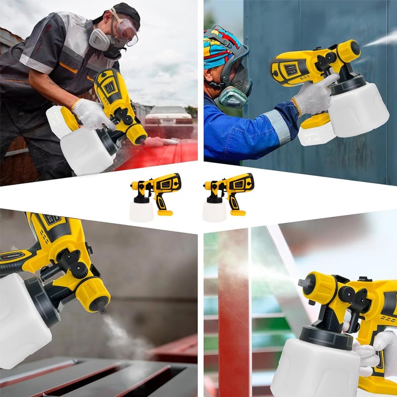 Removable electric paint gun