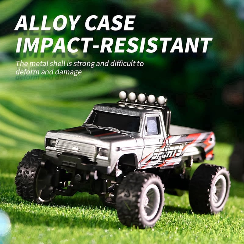 Mini Remote-controlled Shock-absorbing Off-road Monster Truck 1:64 Scale Trailer
