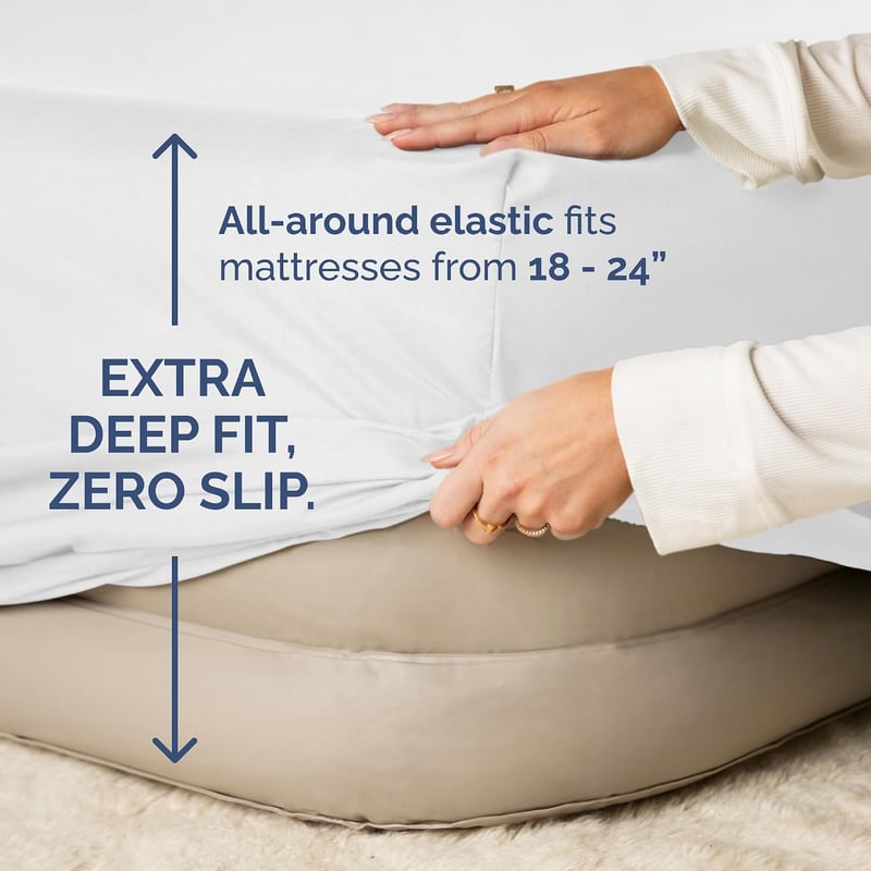 Non-slip Fitted Sheet Cover