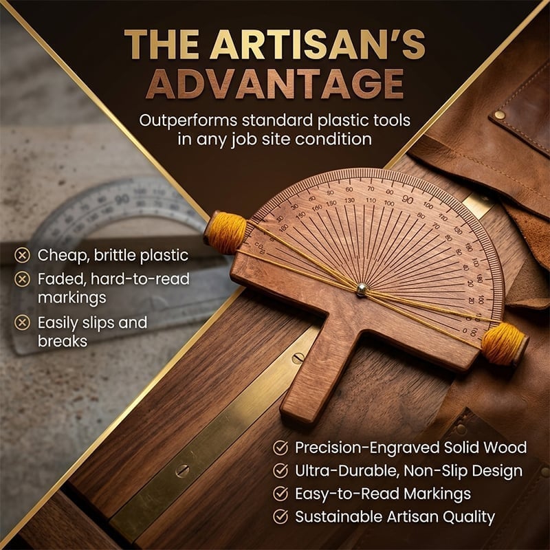 Handcrafted Wooden Precision Angle Finder