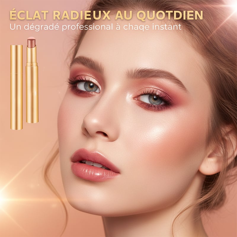 Bâton de fard à paupières 3-en-1 facile à utiliser