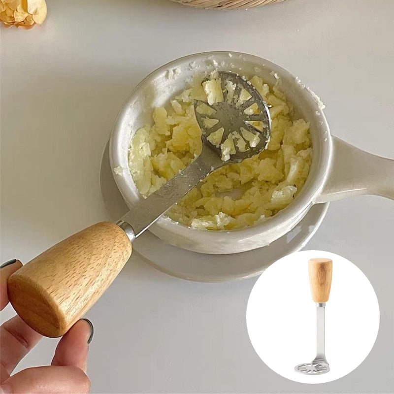 Edelstahl-Kartoffelstampfer mit dickem Griff