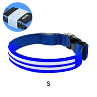 Dual Fiber Nighttime Luminous Dog Collar