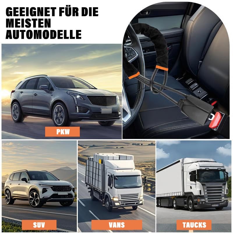 Lenkradschloss, Universal Auto Diebstahlsicherung mit 2 Schlüsseln