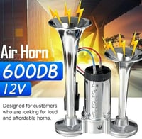 Sakerplus Loud Car Dual Trumpet Air Horn