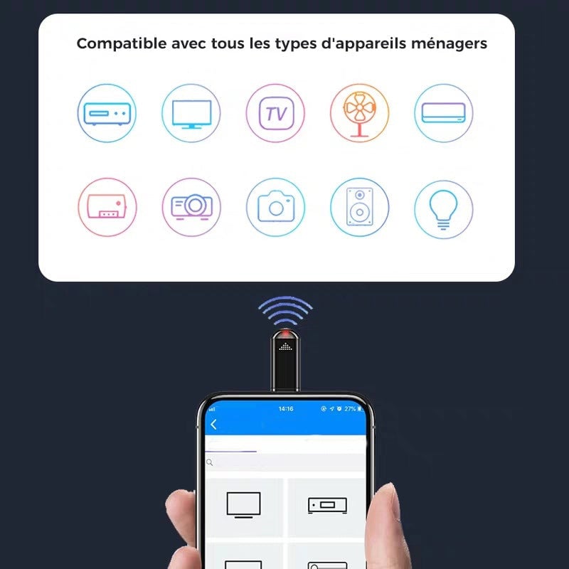 Télécommande pour téléphone portable Capsule