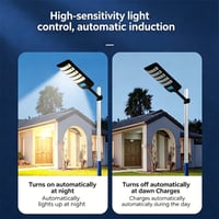 Solar-powered automatic sensor streetlights for courtyards