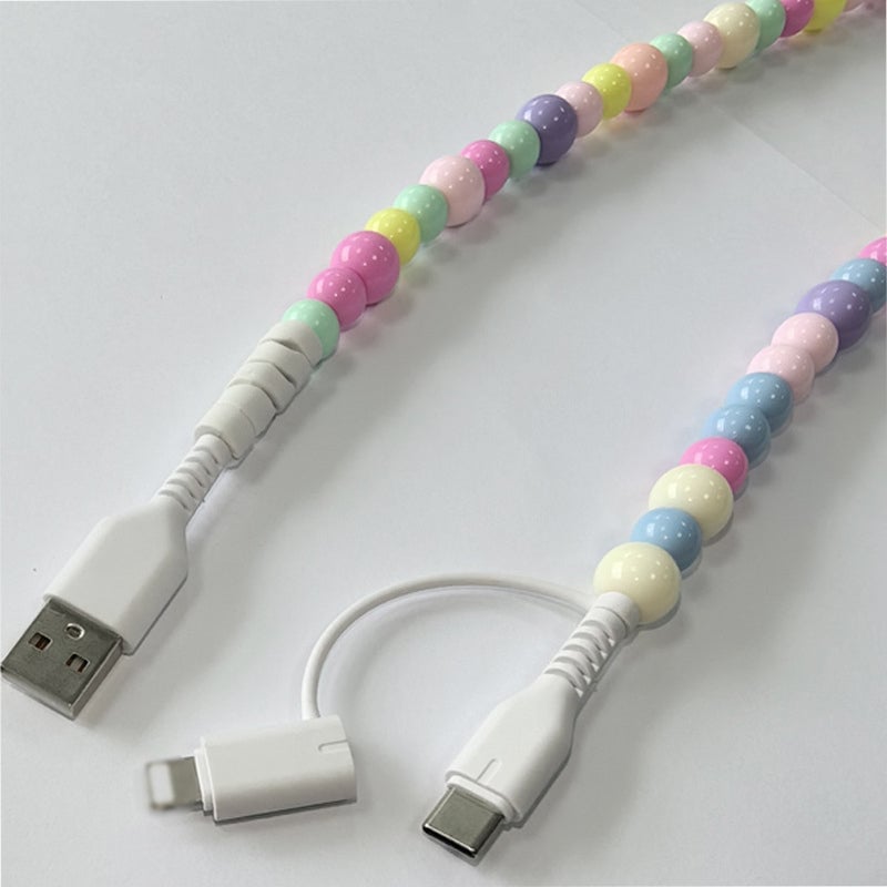 Kreatives Perlen-2-in-1-Datenkabel