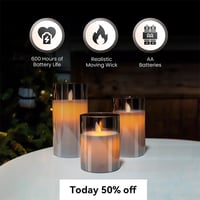 3D Glass Realistic LED Light